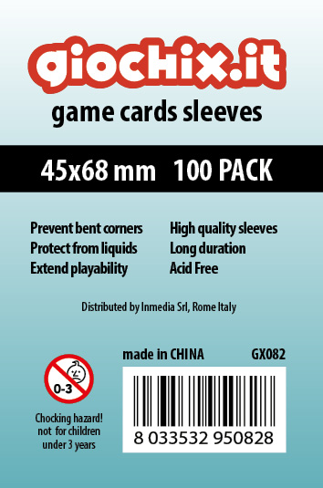 Bustine/Sleeves Giochix standard 45x68mm (100)