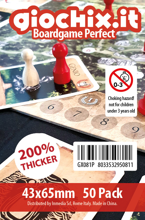 Bustine/Sleeves Strong Giochix 43x65mm