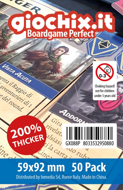 Bustine/Sleeves Strong Giochix 59x92mm