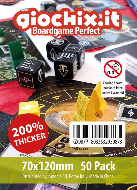 Bustine/Sleeves Strong Giochix 70x120mm