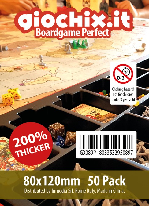 Bustine/Sleeves Strong Giochix 80x120mm