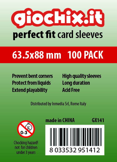 Bustine/Sleeves Perfect Fit Giochix 63.5x88mm