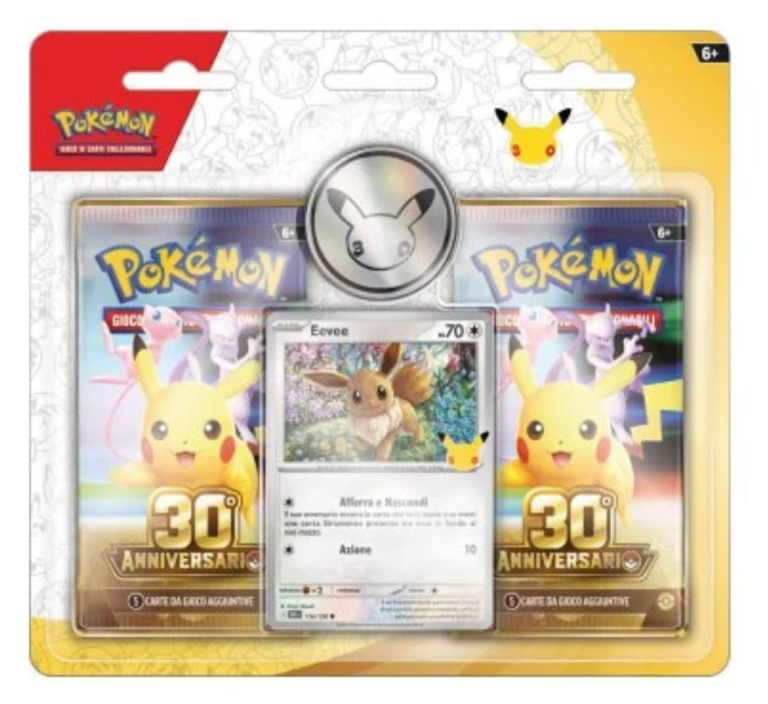 Pokémon 30imo anniversario: blister da 2 buste