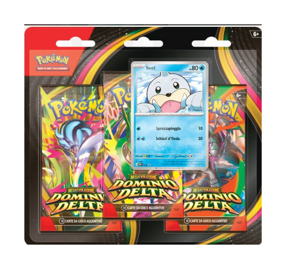 Pokémon Megaevoluzione Dominio Delta Blister 3 Buste