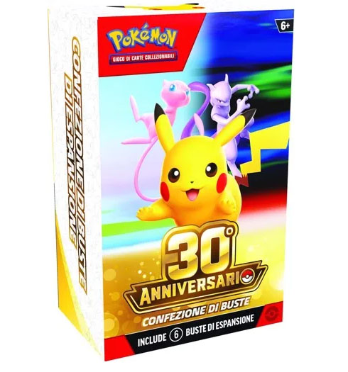 Pokémon 30imo anniversario: bundle 6 buste