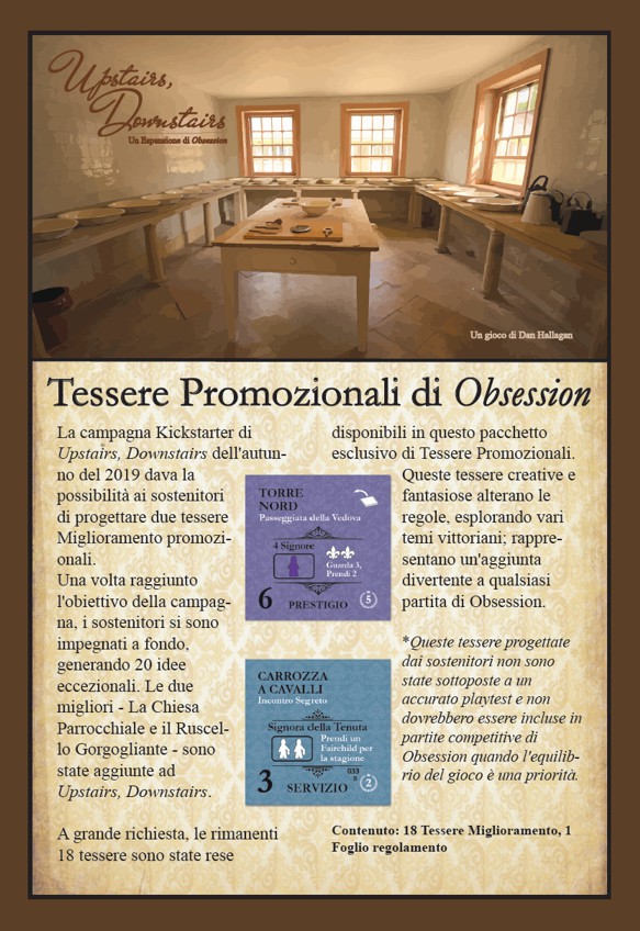 Obsession: Set tessere promo